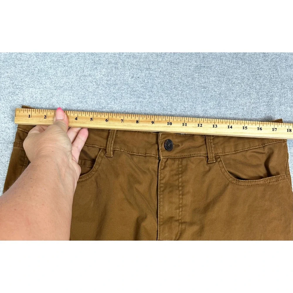 Ben Sherman Pants Men 36x32 Cognac Brown Slim Fit Stretch Cotton Chino Trousers
